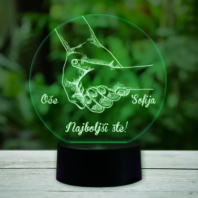 3D-LED-svetilka - Za očeta