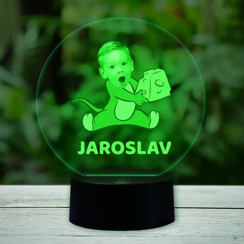 3D-LED-svetilka - Za dojenčkovo sobo