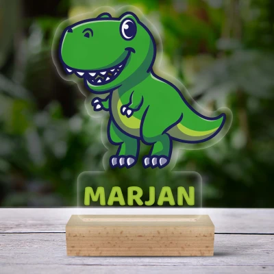 3D-LED-svetilka - Z dinozavrom