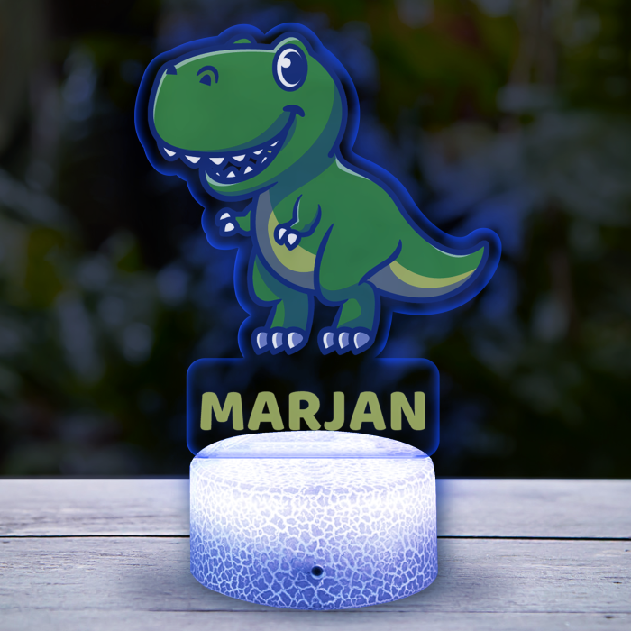 3D-LED-svetilka - Z dinozavrom