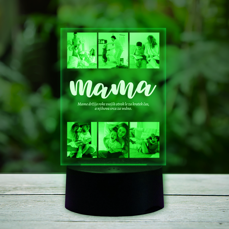 Personalizirana 3D LED svetilka - Mama