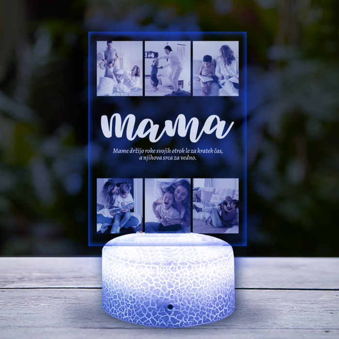 Personalizirana 3D LED svetilka - Mama