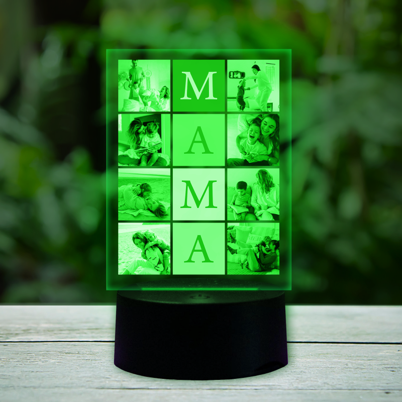 Personalizirana 3D LED svetilka - Kolaž črk