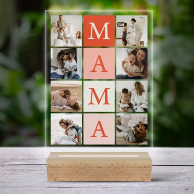Personalizirana 3D LED svetilka - Kolaž črk