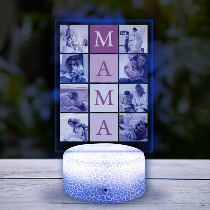 Personalizirana 3D LED svetilka - Kolaž črk