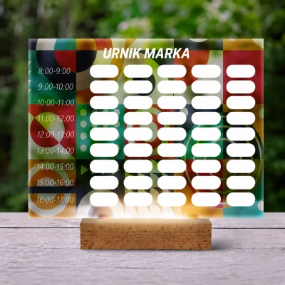 Personalizirana 3D LED svetilka z urnikom