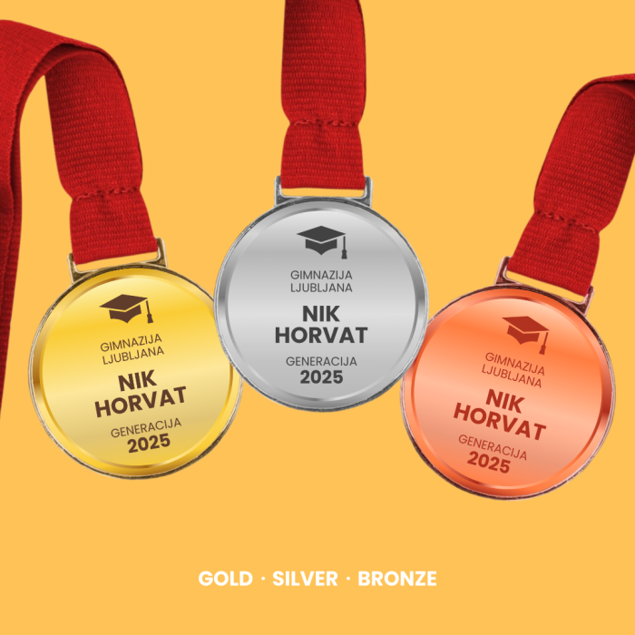 Osebna medalja - Barvni diplomant