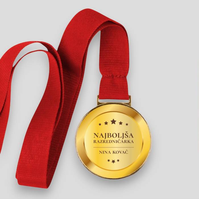 Personalizirana medalja - Najboljša razredničarka
