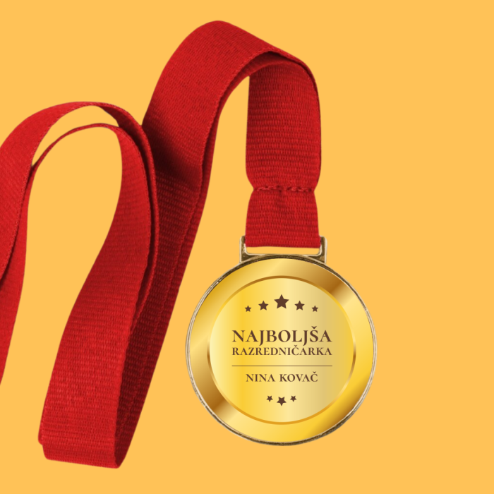 Personalizirana medalja - Najboljša razredničarka