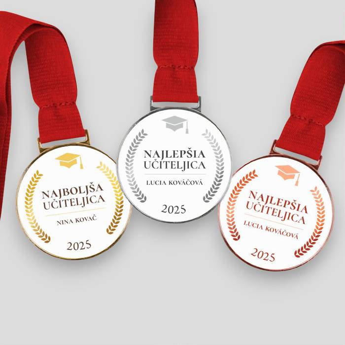 Prilagojena medalja – Najboljša učiteljica