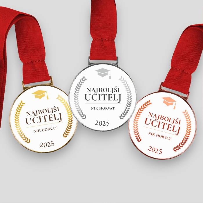 Personalizirana medalja – Najboljši učitelj