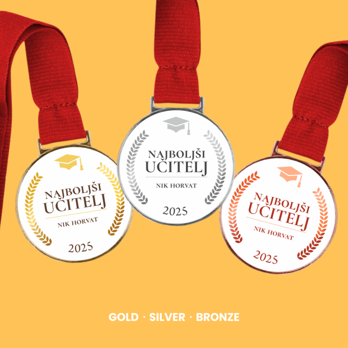 Personalizirana medalja – Najboljši učitelj