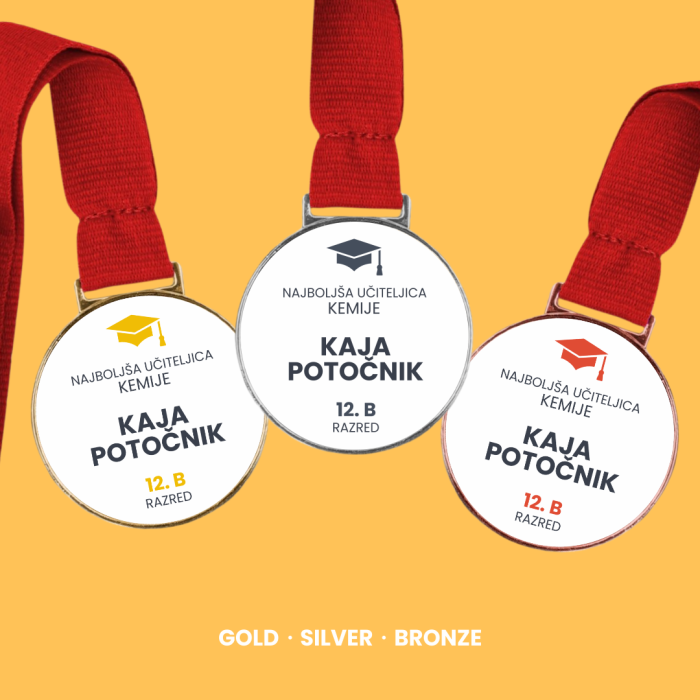 Personalizirana medalja – Najljubši predmet