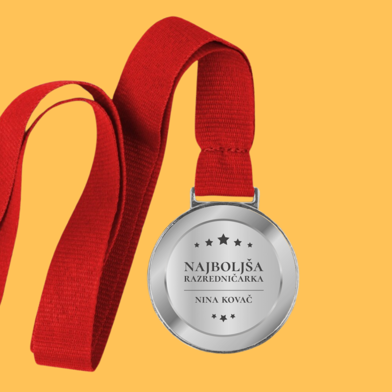 Personalizirana medalja - Najboljša razredničarka