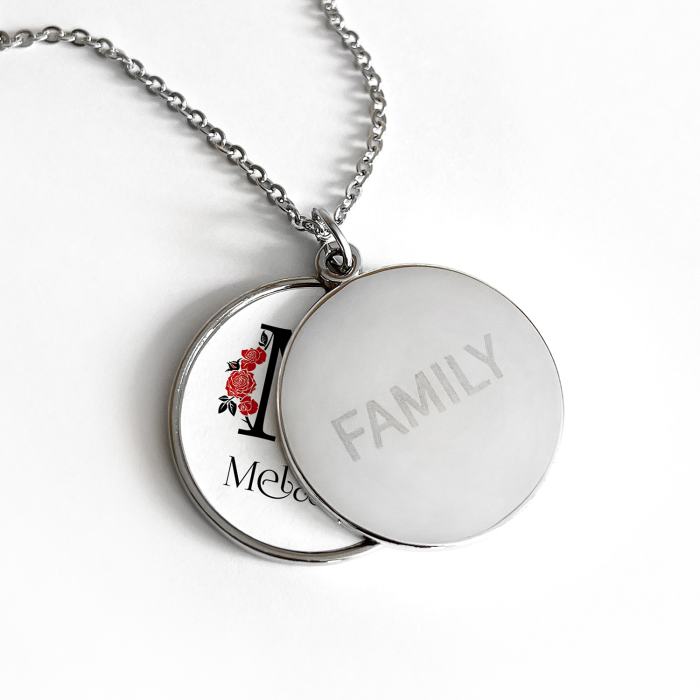 Personaliziran Medaljon - Začetnica in Ime