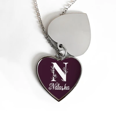 Personaliziran Medaljon v Obliki Srca - Osebni Simbol