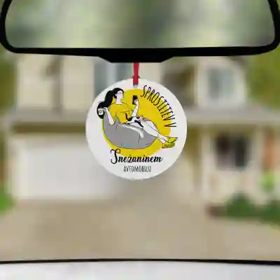 Personaliziran avto osvežilec - Tukaj se ostaja miren