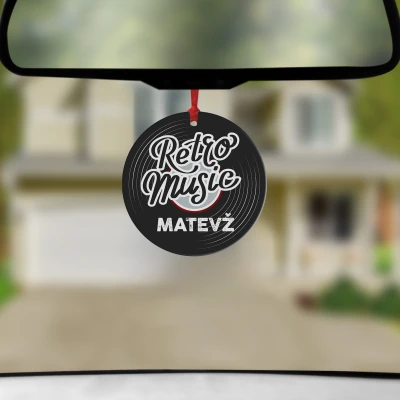 Personaliziran avto osvežilec - Retro glasba