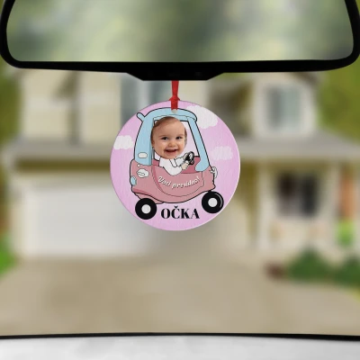 Personaliziran avto osvežilec - Vozi previdno, punca