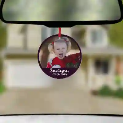 Personaliziran avto osvežilec - S sliko in sporočilom