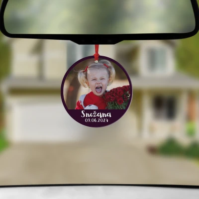 Personaliziran avto osvežilec - S sliko in sporočilom