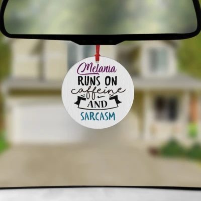 Personaliziran avto osvežilec - Deluje na kofein