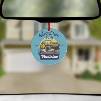 Personaliziran avto osvežilec - Čas za avanturo