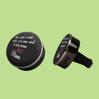 Dišeči avtomobilski osvežilec - Sporočilo