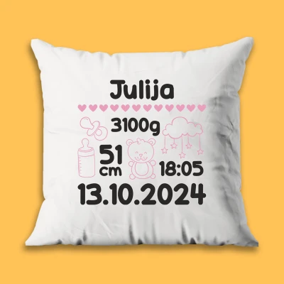 Prilagojena blazina - Baby Girl