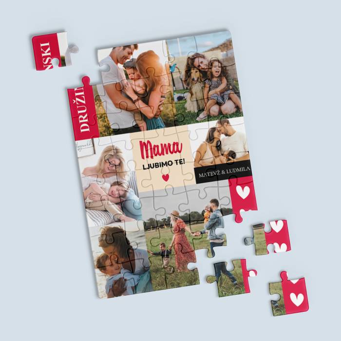 Personalizirana sestavljanka za mamo