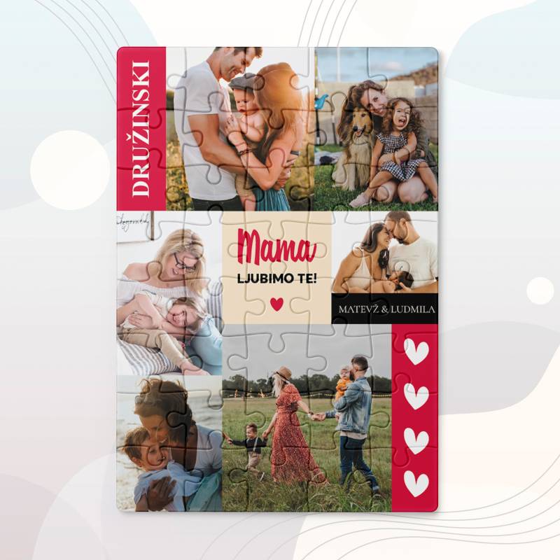 Personalizirana sestavljanka za mamo