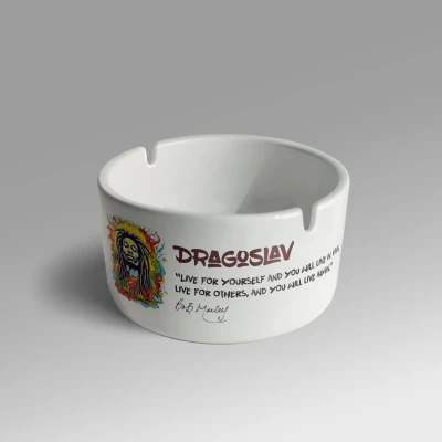 Personaliziran keramični pepelnik - Live for yourself