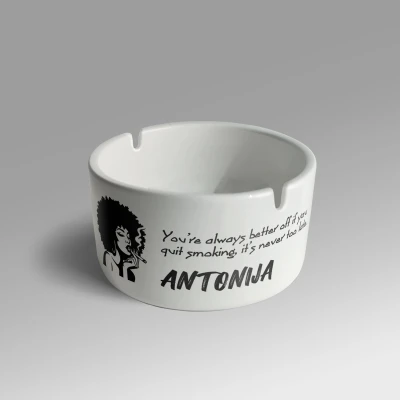 Personaliziran keramični pepelnik - Quit smoking