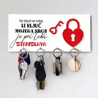 Personalizirano stojalo za ključe - Vsi ključi so tukaj