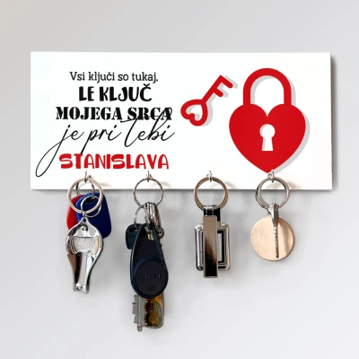 Personalizirano stojalo za ključe - Vsi ključi so tukaj