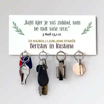 Personalizirano stojalo za ključe - Najbolj ljubljeni starši