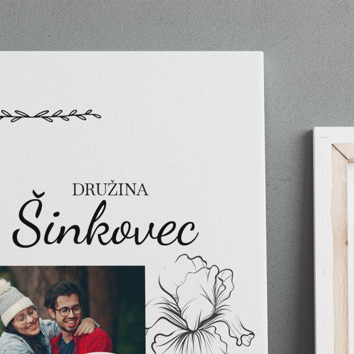 Platnena slika - Družinski trenutki