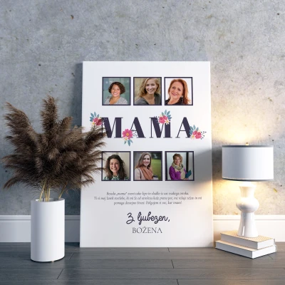 Platnena slika - Moja draga mama