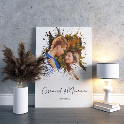 Platnene slike - Personalizacija akvarelnih barv