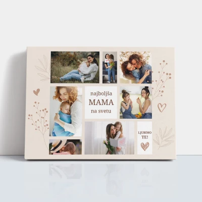 Platnene slike - Najboljša mama