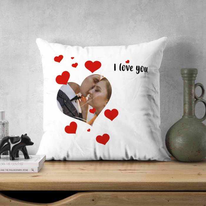 Blazina po meri s sliko in srčki