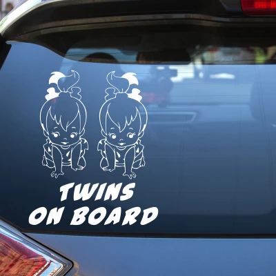 Nalepka za avto - Twins on boarda