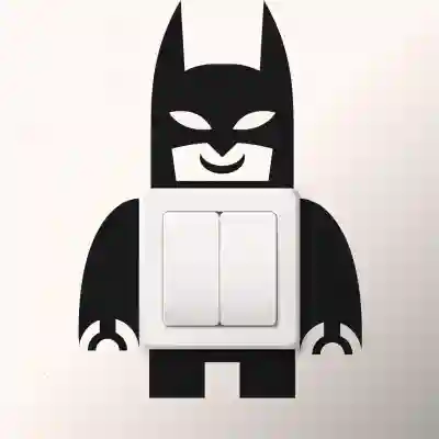 Stenska nalepka za stikalo Batman
