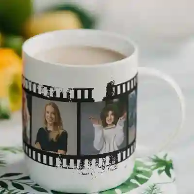 Personalizirana skodelica s fotografijami v filmskem traku