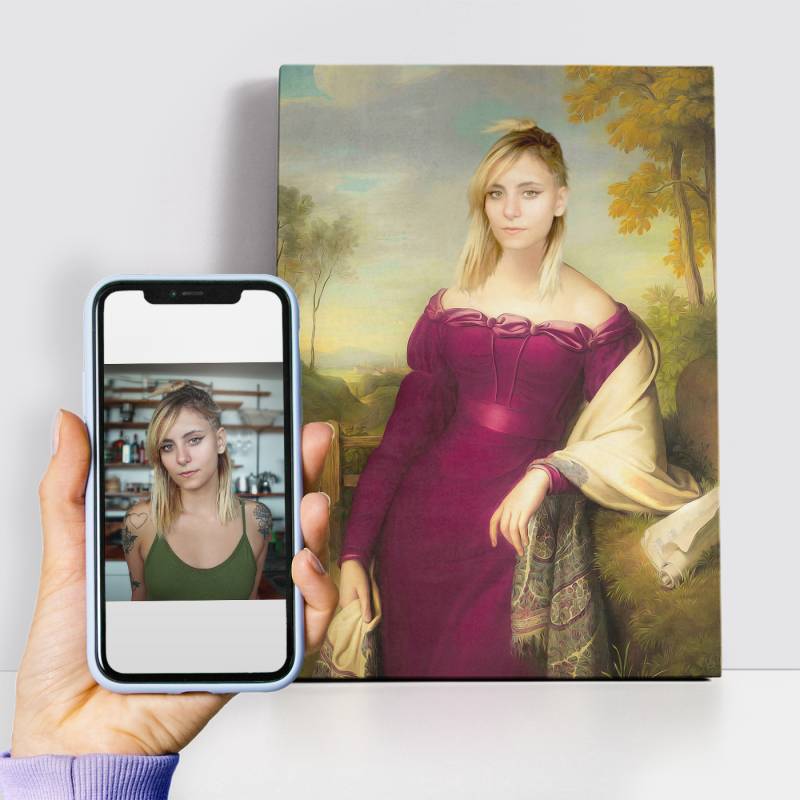 Personalizirana kraljevska slika – Plemenita gospa