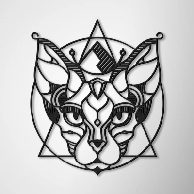 Okrasna slika Sfinga Mačka