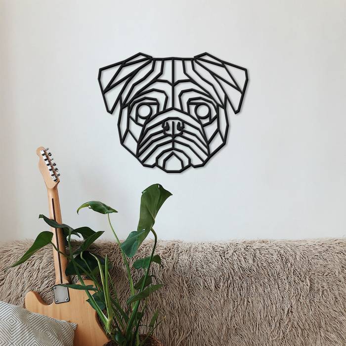 Stenska dekoracija - Mops
