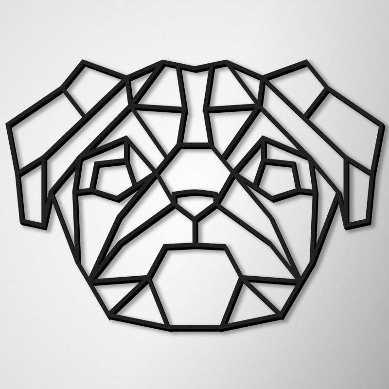 Stenska dekoracija - Mops
