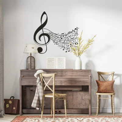 Glasbene stenske nalepke