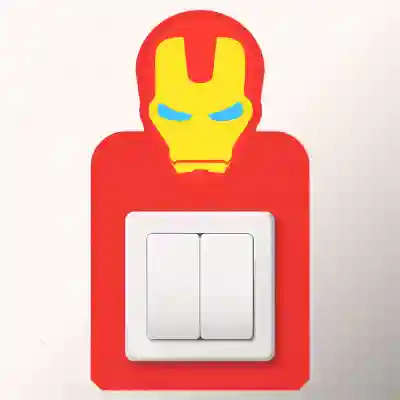 Stenska nalepka za stikalo Iron Man